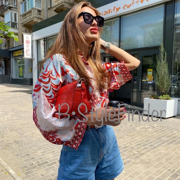 Blogger's Fav|NWT Zara Blouse With Scarf - Picture 6 of 16